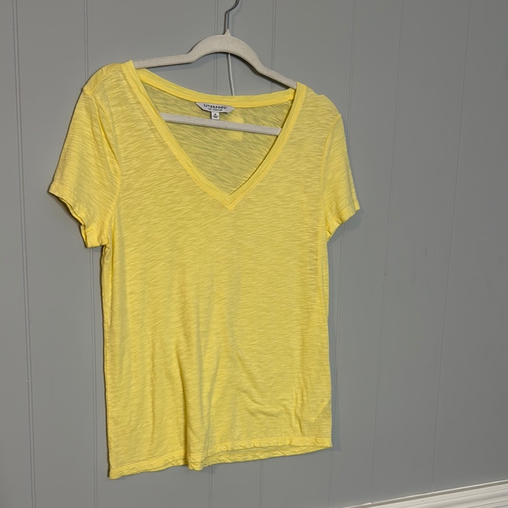 Liverpool Yellow Fitted Short Sleeve T-Shirt